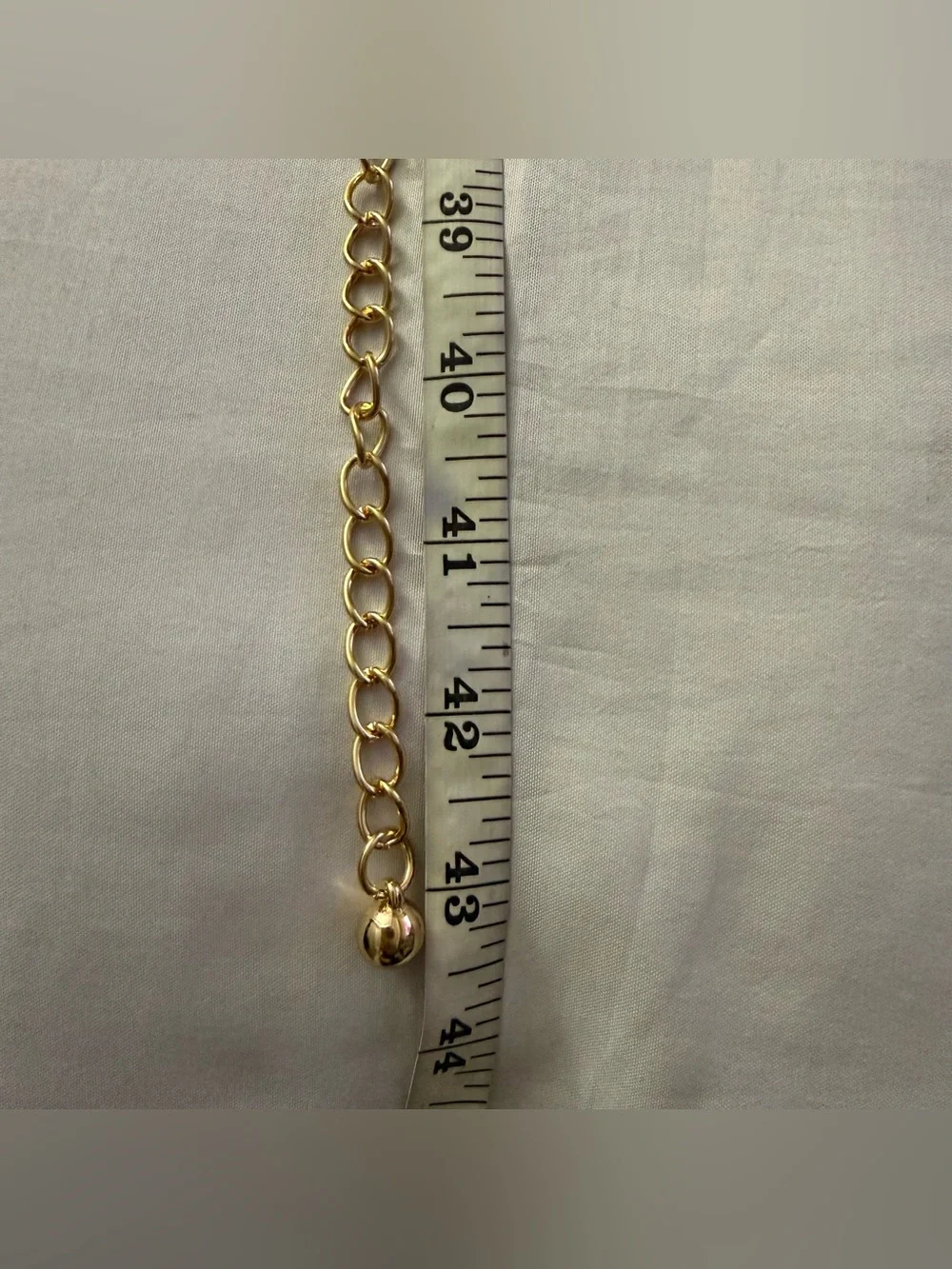 Gold tone metal medallion link chain belt